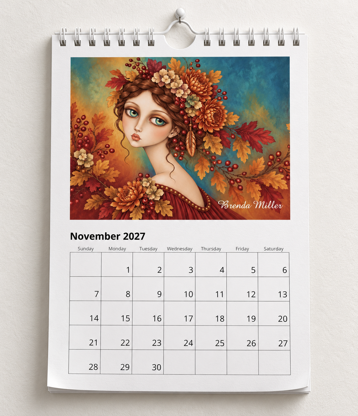 2027 Painted Lady Calendar A