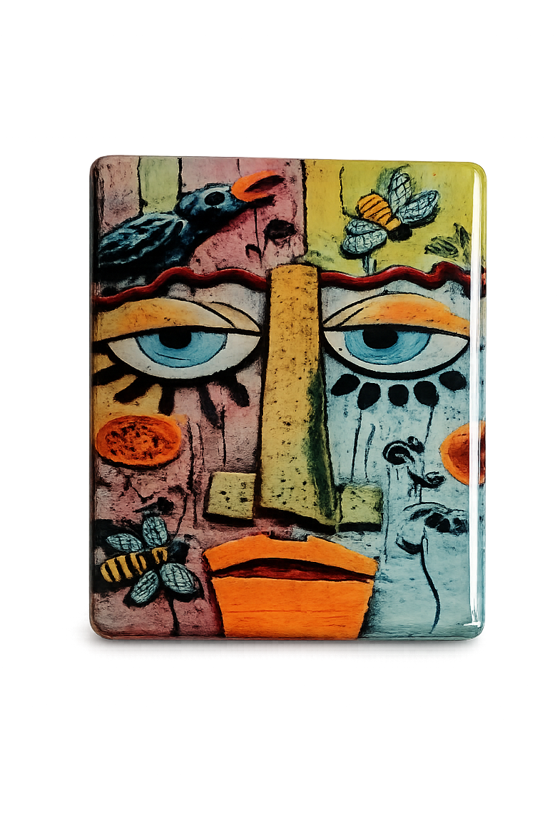 Whimsical Face Rectangle8