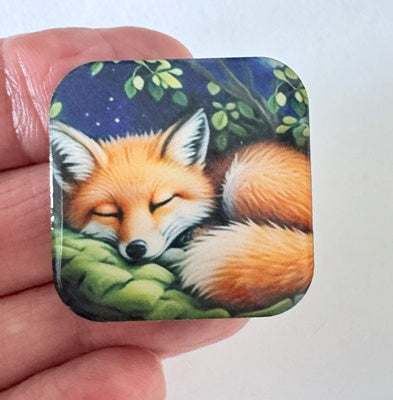 Sleeping Fox 30mm square