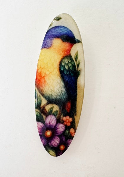 Bird Three Long Oval