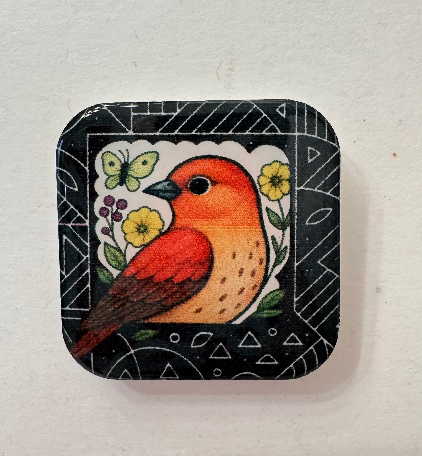Bird Play 30mm square