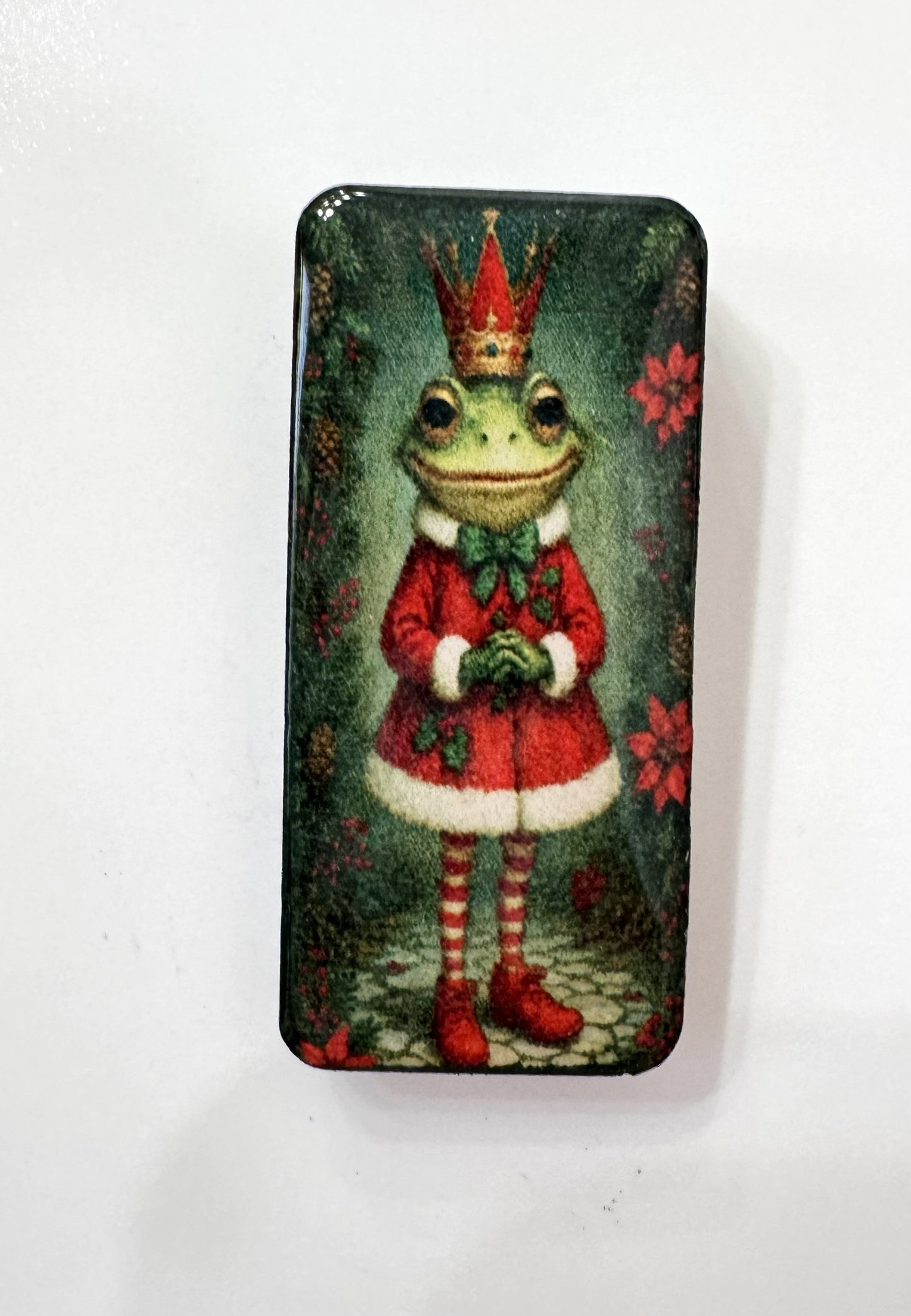 Holiday Toad Domino Shape