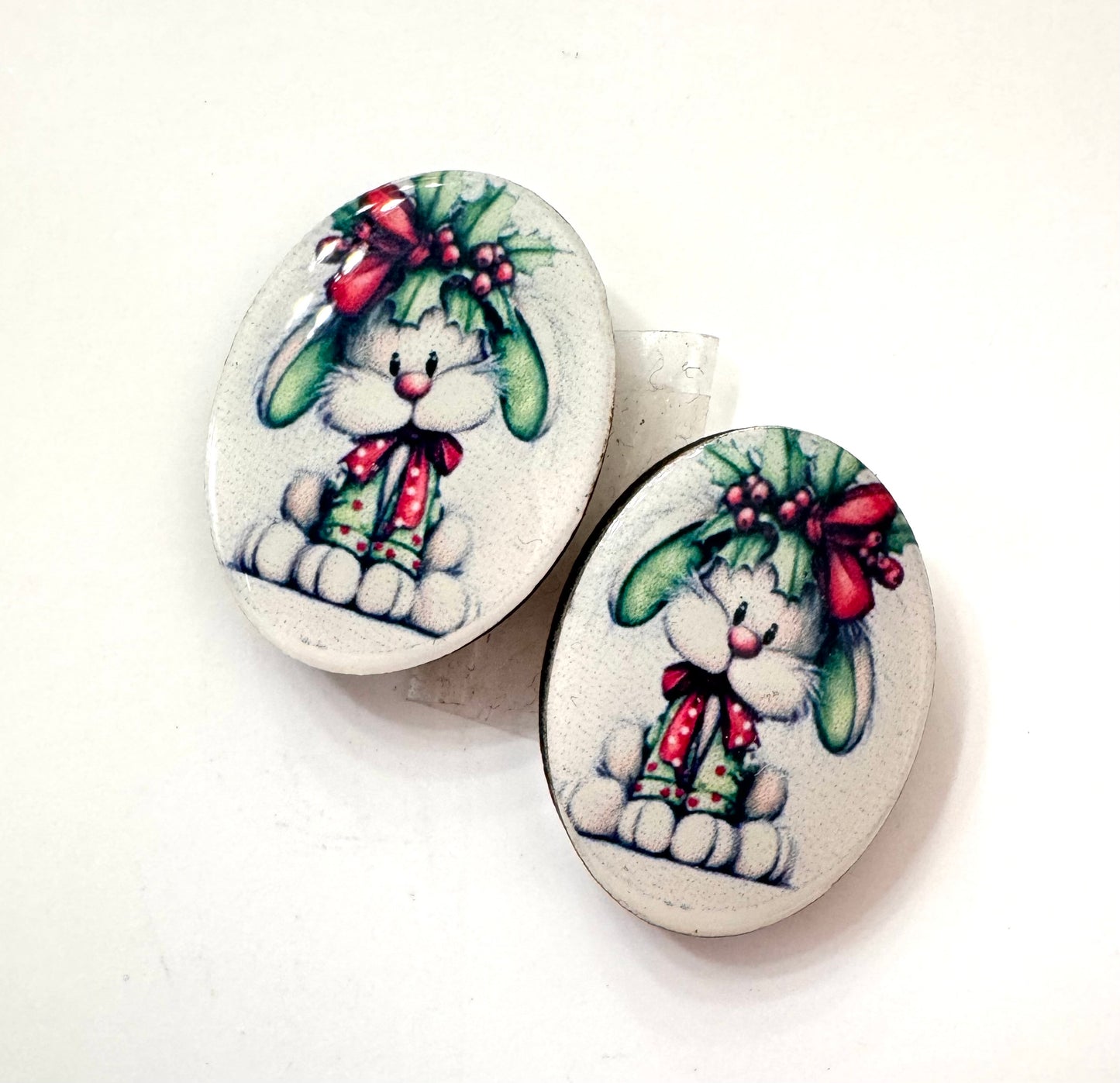 Christmas Mini Oval Pair