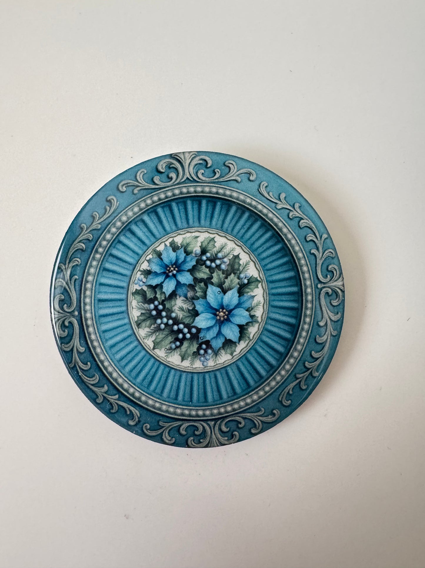 Vintage Floral 2” round #2