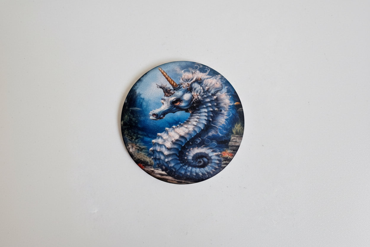 Seahorse matte cabochon