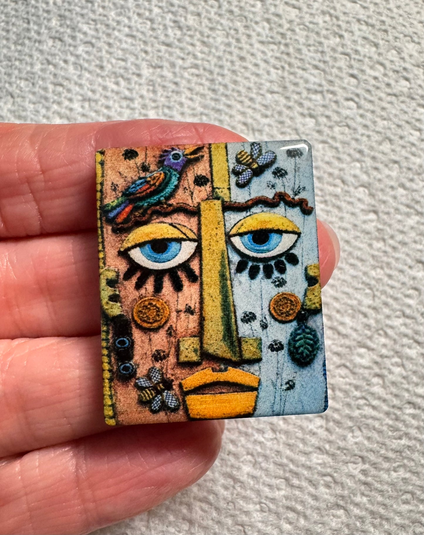 Whimsical Face Rectangle6
