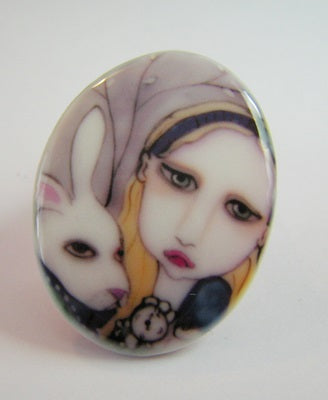 Alice and the White Rabbit Cameo