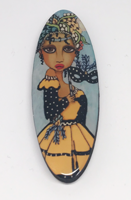 Unmasked Dark Beauty long oval