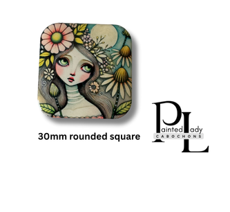 Petal Moon 30mm square