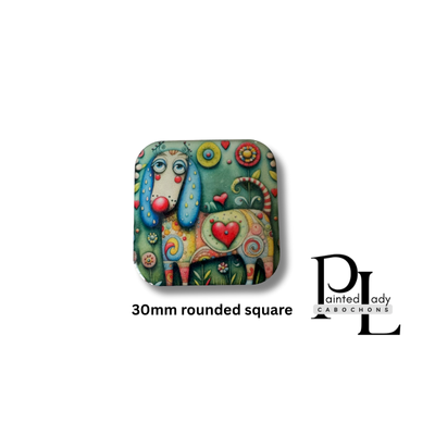 Puppy Love Two 30mm square