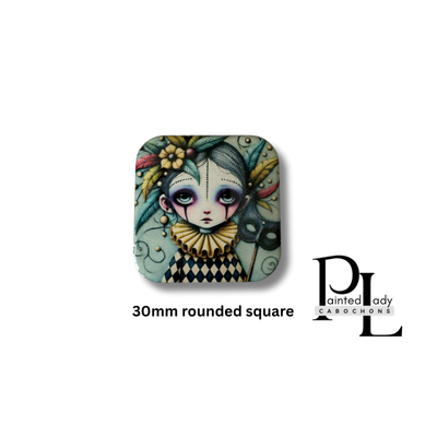 Behind The Mask 30mm square