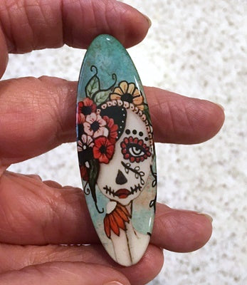 Day Of The Dead long oval