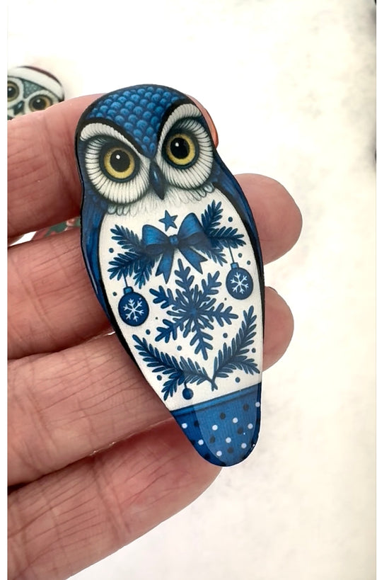 Luna Winter Blue Owl