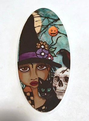 Halloween Friends Dark Beauty Large Oval