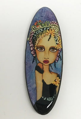 Bella Blue Long Oval