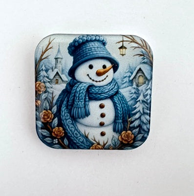 Snowman Time 30mm square