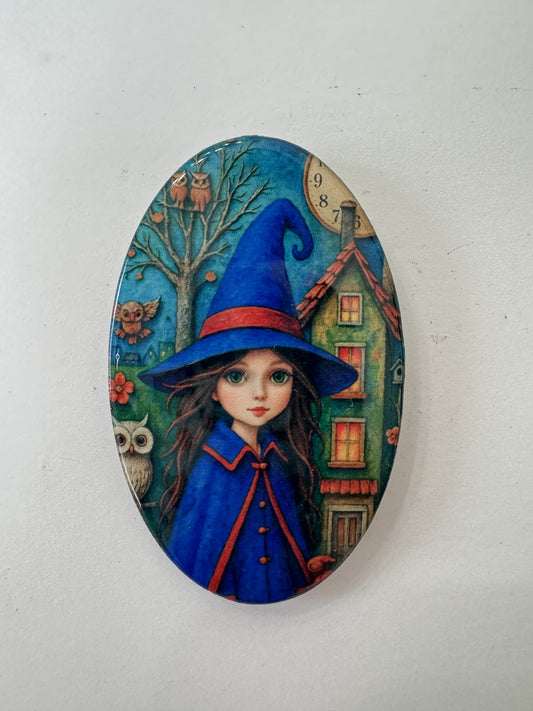 Medium oval Witch