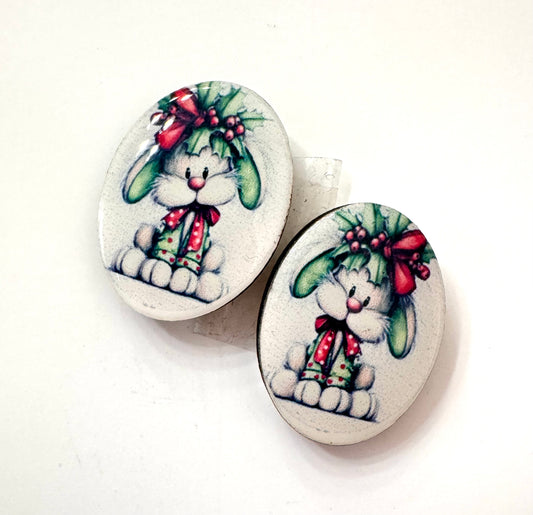 Christmas Mini Oval Pair