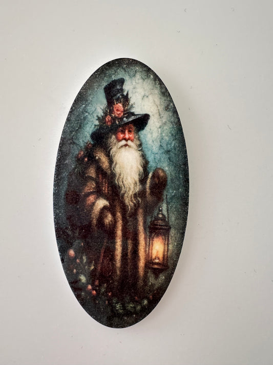 Victorian Santa large oval