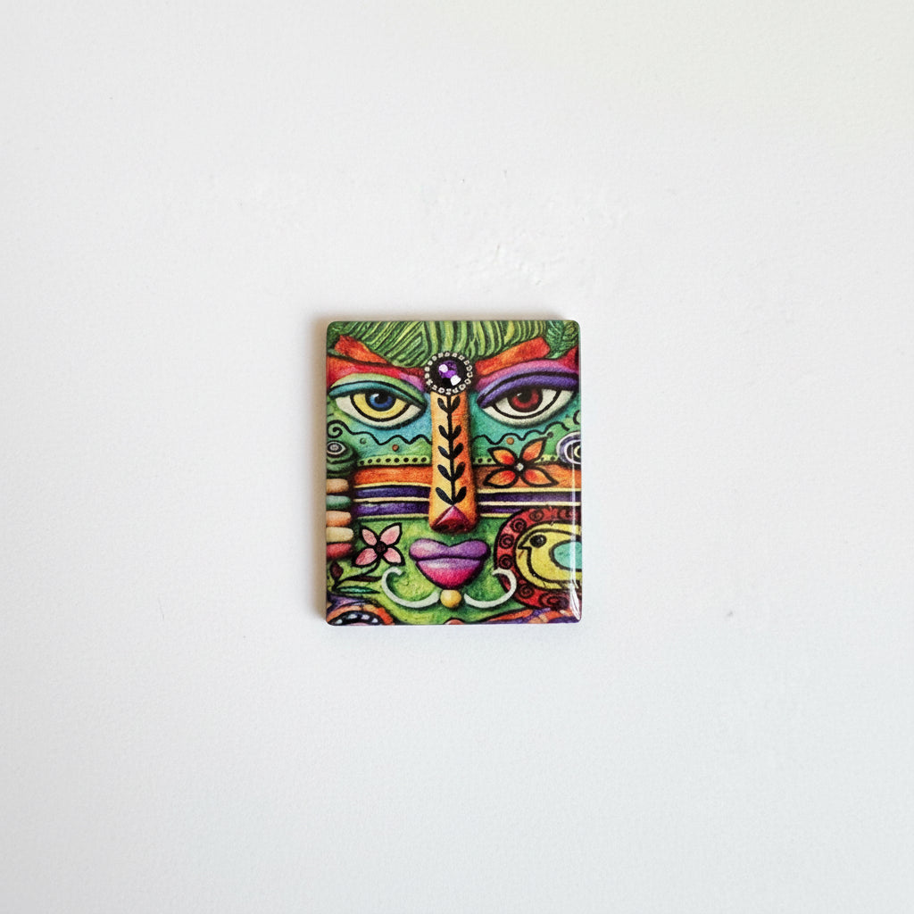 Whimsical Face Rectangle 4