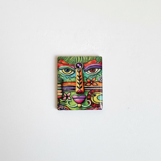 Whimsical Face Rectangle 4