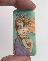 Teacup Mermaid Domino Shape