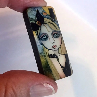 Bat Girl Domino Shape